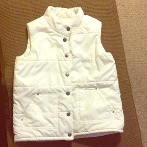 White Puffy Vest